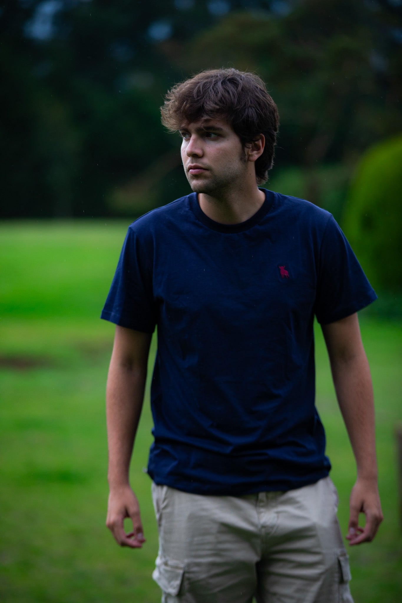Camiseta azul básica