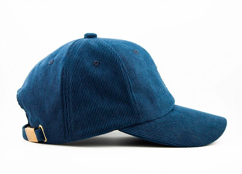 Cachucha en pana azul