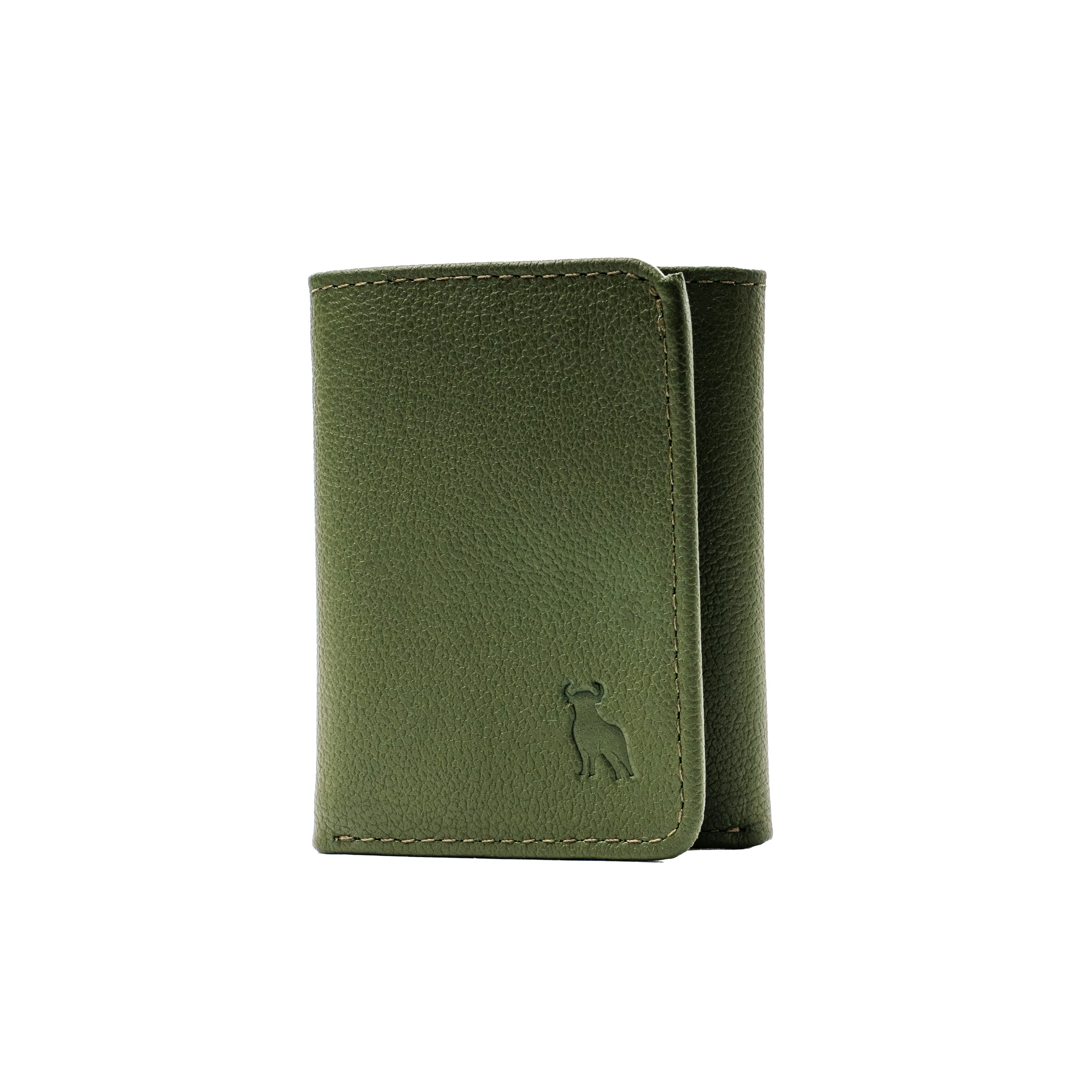 Billetera vertical verde