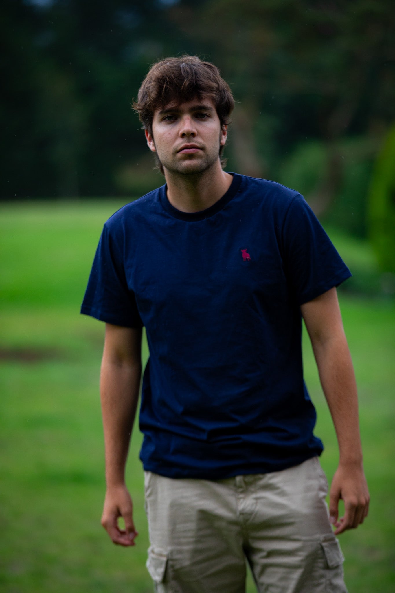 Camiseta azul básica