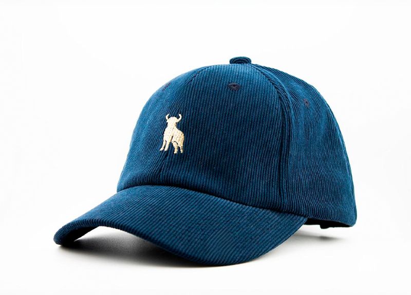 Cachucha en pana azul